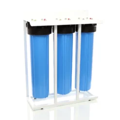 Naturewater NW-BRL03-LS3 3 Stufen Wasserfilter, 5 µ, 32,89 mm (1"), Ø113 mm PP Kartusche, Filter Wandhalterung, Filterschlüssel, Sedimentfilter Aktivkohleblock Aktivkohlegranulat