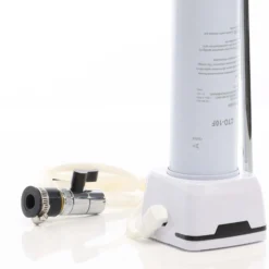 Naturewater NW-1-CTO 1 Stufen Counter Top Wasserfilter, 5 µ, Aktivkohle Block Filtereinsatz, Kartusche Filter, mit Universaladapter, Wasserhahn