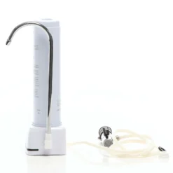 Naturewater NW-1-CTO 1 Stufen Counter Top Wasserfilter, 5 µ, Aktivkohle Block Filtereinsatz, Kartusche Filter, mit Universaladapter, Wasserhahn
