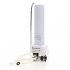 Naturewater NW-1-CTO 1 Stufen Counter Top Wasserfilter, 5 µ, Aktivkohle Block Filtereinsatz, Kartusche Filter, mit Universaladapter, Wasserhahn