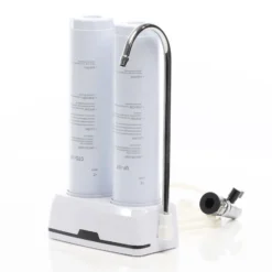 Naturewater NW-2-CTOUF 2 Stufen Counter Top Wasserfilter, 5 µ, Aktivkohle Block Filtereinsatz und Ultrafilter, mit Universaladapter, Wasserhahn