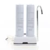 Naturewater NW-2-PPCTO 2 Stufen Counter Top Wasserfilter, 5 µ, PP Sediment und Aktivkohle Block Filtereinsatz, mit Universaladapter, Wasserhahn