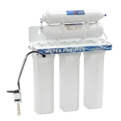 Naturewater NW-PR305 5 Stufen Wasserfilter, 5 µ, PP Kartusche, Untertischfilter Wandhalterung, Filterschlüssel, Sedimentfilter Aktivkohle, Wasserhahn, 2,5m Schlauch, Kurzdreiwegeventil, Kugelhahn