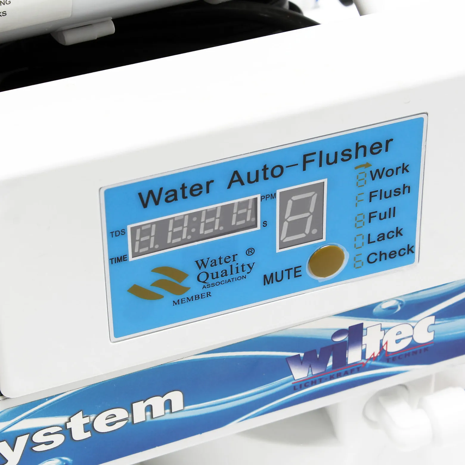 Naturewater NW-RO50-D1 Umkehrosmoseanlage 190 L/Tag, 5-stufiges Trinkwasser Filtrationssystem, Osmose System mit Druckerhöhungspumpe