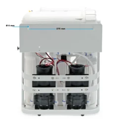 Naturewater NW-RO400-E2 Umkehrosmoseanlage 1500 L/Tag, 5-stufiges Trinkwasser Filtrationssystem, Osmose System mit Druckerhöhungspumpe