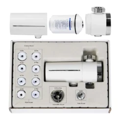 Naturewater NW-5-05 5 Stufen Wasserfilter, High End On Tap Filter, kompakt, mit Sediment Filter, Aktivkohle, KDF55, Ultrafilter, Wasserhahnfilter, Wasserfilter