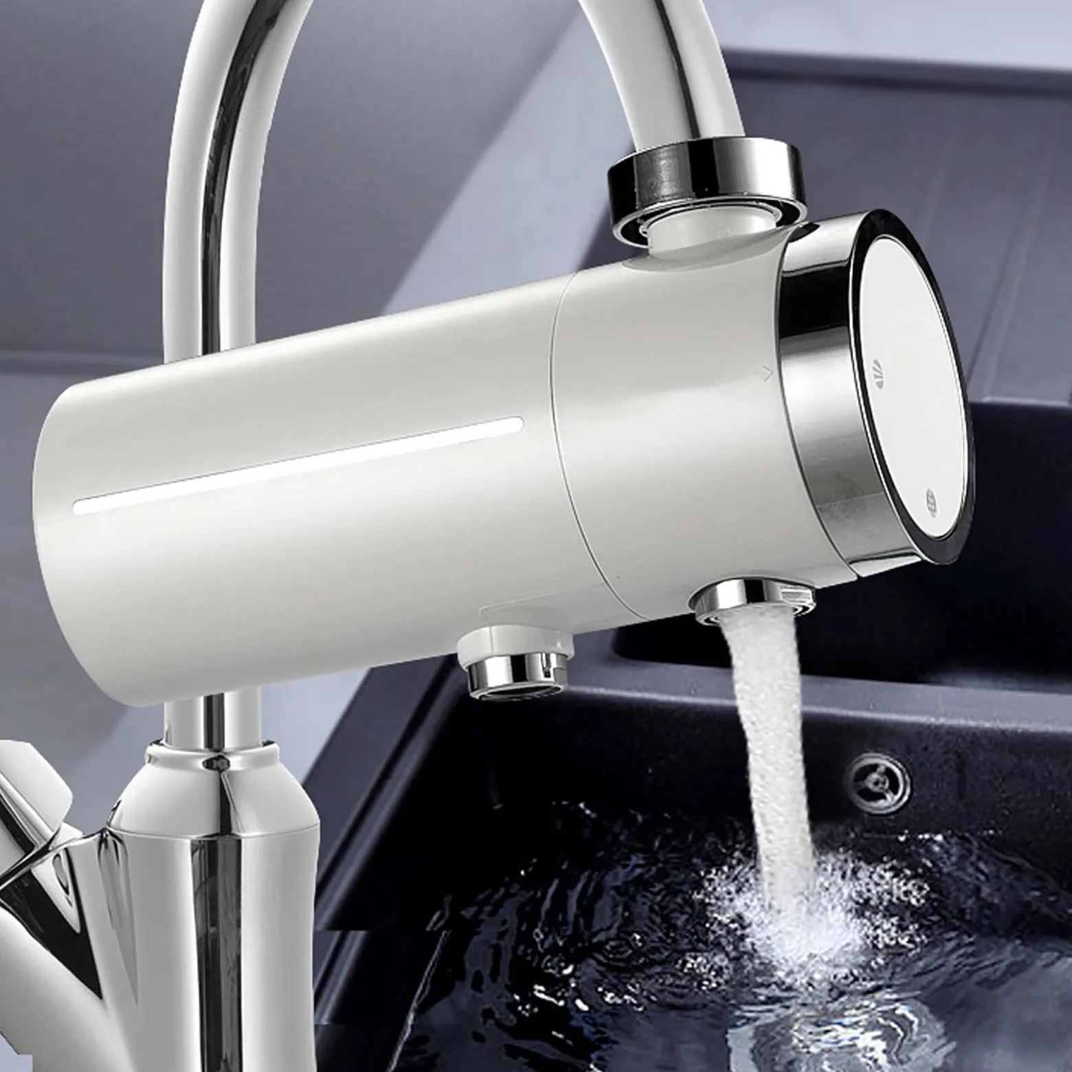 Naturewater NW-5-05 5 Stufen Wasserfilter, High End On Tap Filter, kompakt, mit Sediment Filter, Aktivkohle, KDF55, Ultrafilter, Wasserhahnfilter, Wasserfilter