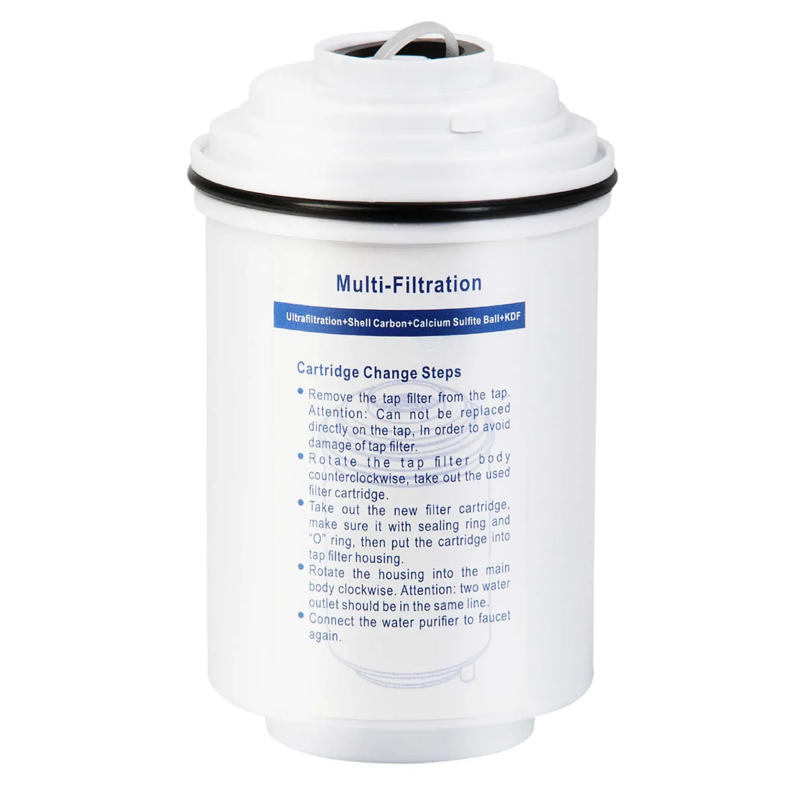 Naturewater NW-5-05 5 Stufen Wasserfilter, High End On Tap Filter, kompakt, mit Sediment Filter, Aktivkohle, KDF55, Ultrafilter, Wasserhahnfilter, Wasserfilter