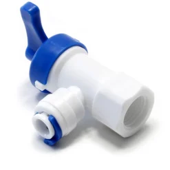 Naturewater Osmose Wasserhahn Adapter mit 12,91 mm (1/4") IG, Tankventil Bypass für Vorratsbehälter Wassertank Osmoseanlage
