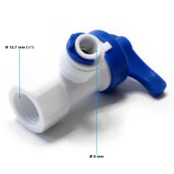 Naturewater Osmose Wasserhahn Adapter mit 12,91 mm (1/4