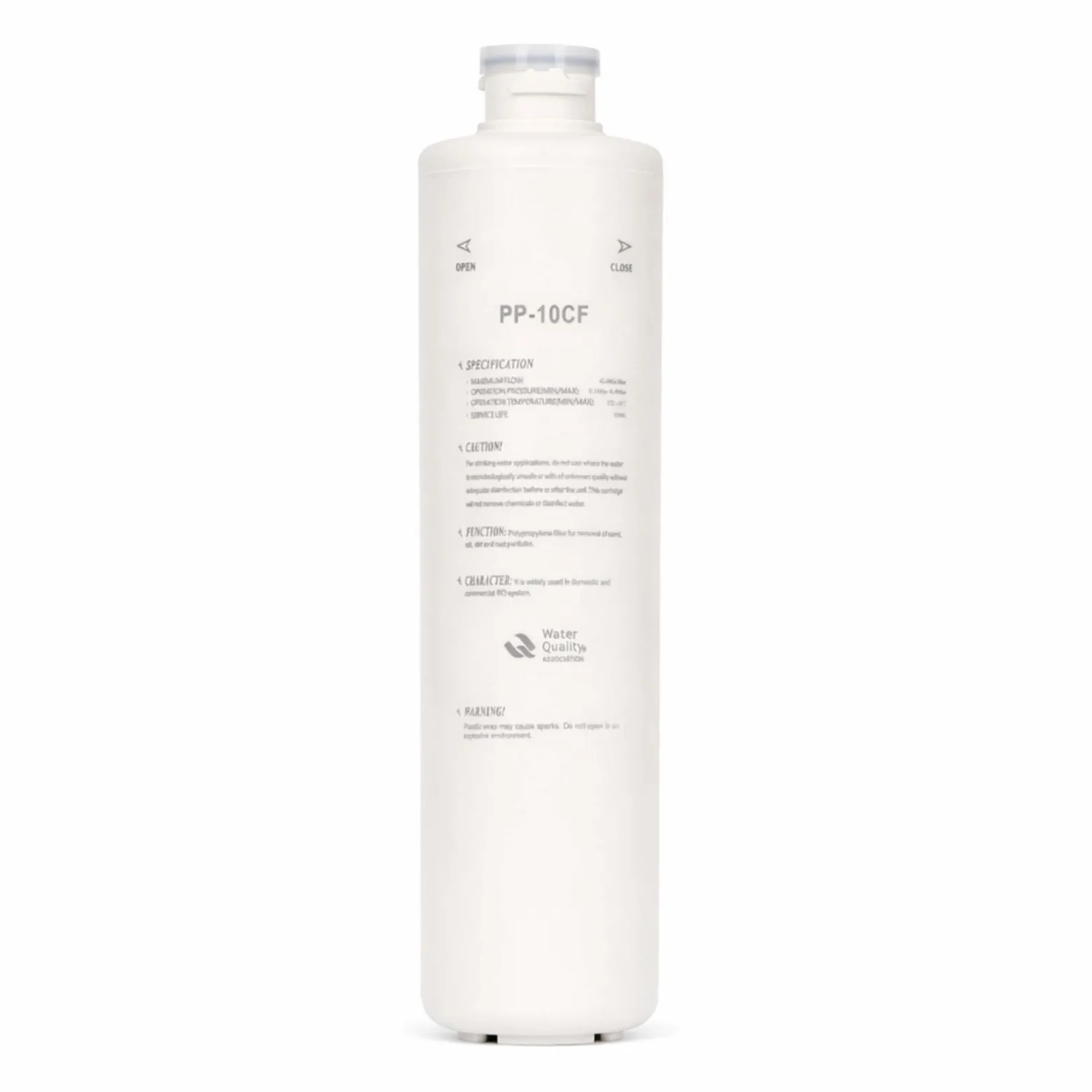 Naturewater PP-10CF 5 µ PP Sedimentfilter Kartusche, Wasserfilter Kartusche, Filterpatrone für Trinkwasser Umkehrosmoseanlage, Trinkwasserfilter