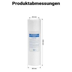 Naturewater 5 µ PP Sedimentfilter Kartusche 254 mm (10 Zoll), Wasserfilter Kartusche, Filterpatrone für Trinkwasser Umkehrosmoseanlage