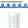 Naturewater PPW-10A 5 µ Baumwollfilter Einsatz Kartusche 254 mm (10 Zoll), Wasserfilter Kartusche, Filterpatrone für Trinkwasser Umkehrosmoseanlage