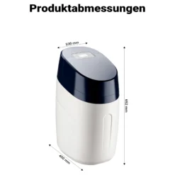 Naturewater SOFT-V1 Wasserenthärtungsanlage für weiches Wasser, Entkalkungsanlage mit Ionentauscher, Wasserenthärter mit 12,5 l Harztank