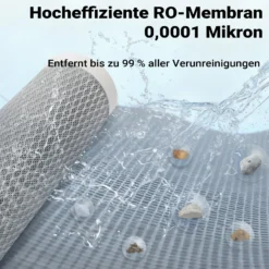 Naturewater 5 Stufen Umkehrosmose 180 L/Tag mit Druckerhöhungspumpe und manuellem Ventil, RO Omsoseanlage für sauberes Trinkwasser