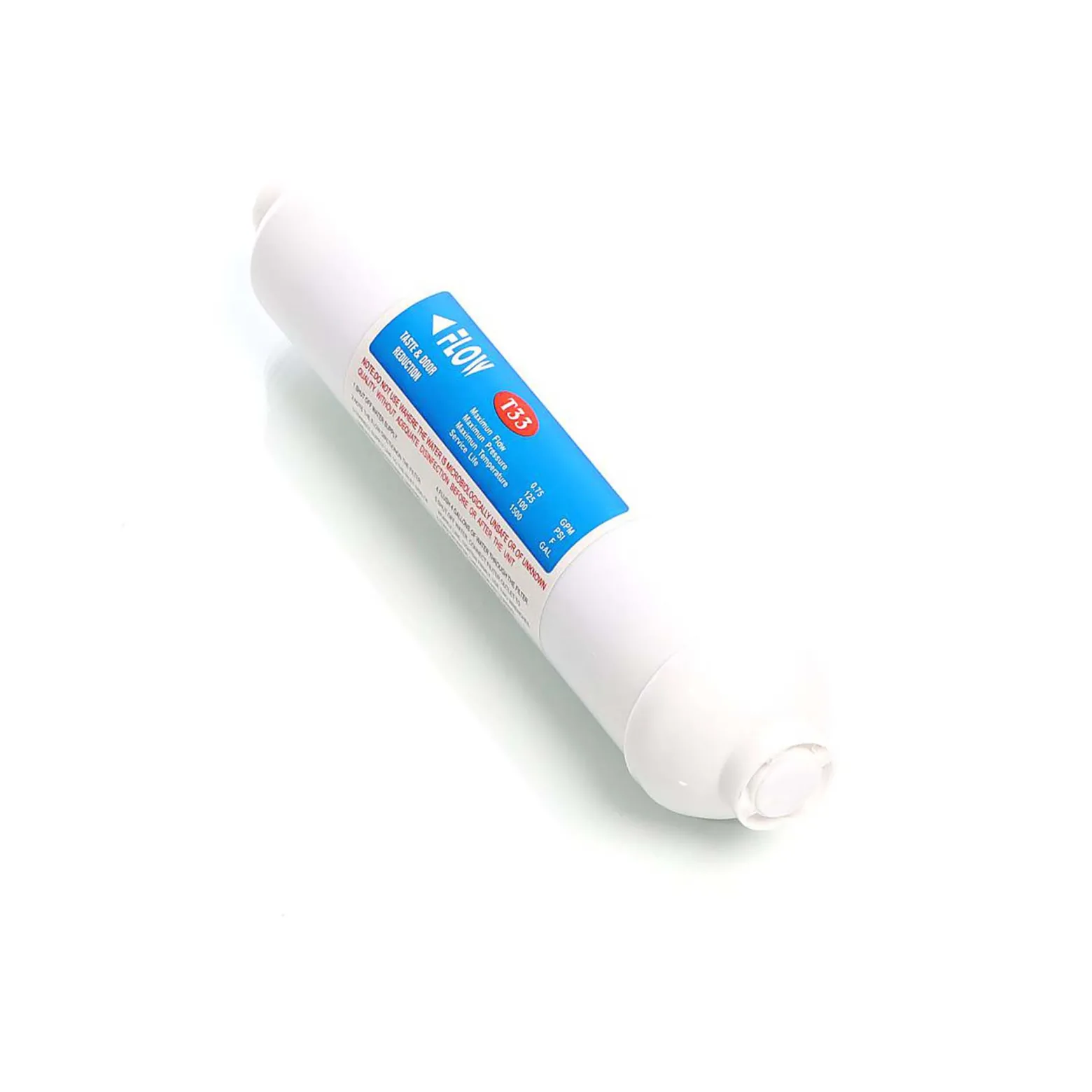 Naturewater T33 Inline Aktivkohleblock Filter, Ersatz Wasserfilter, Inline Kartusche, Postfilter Nachfilter Hauswasserfilter für Trinkwasser Umkehrosmoseanlage