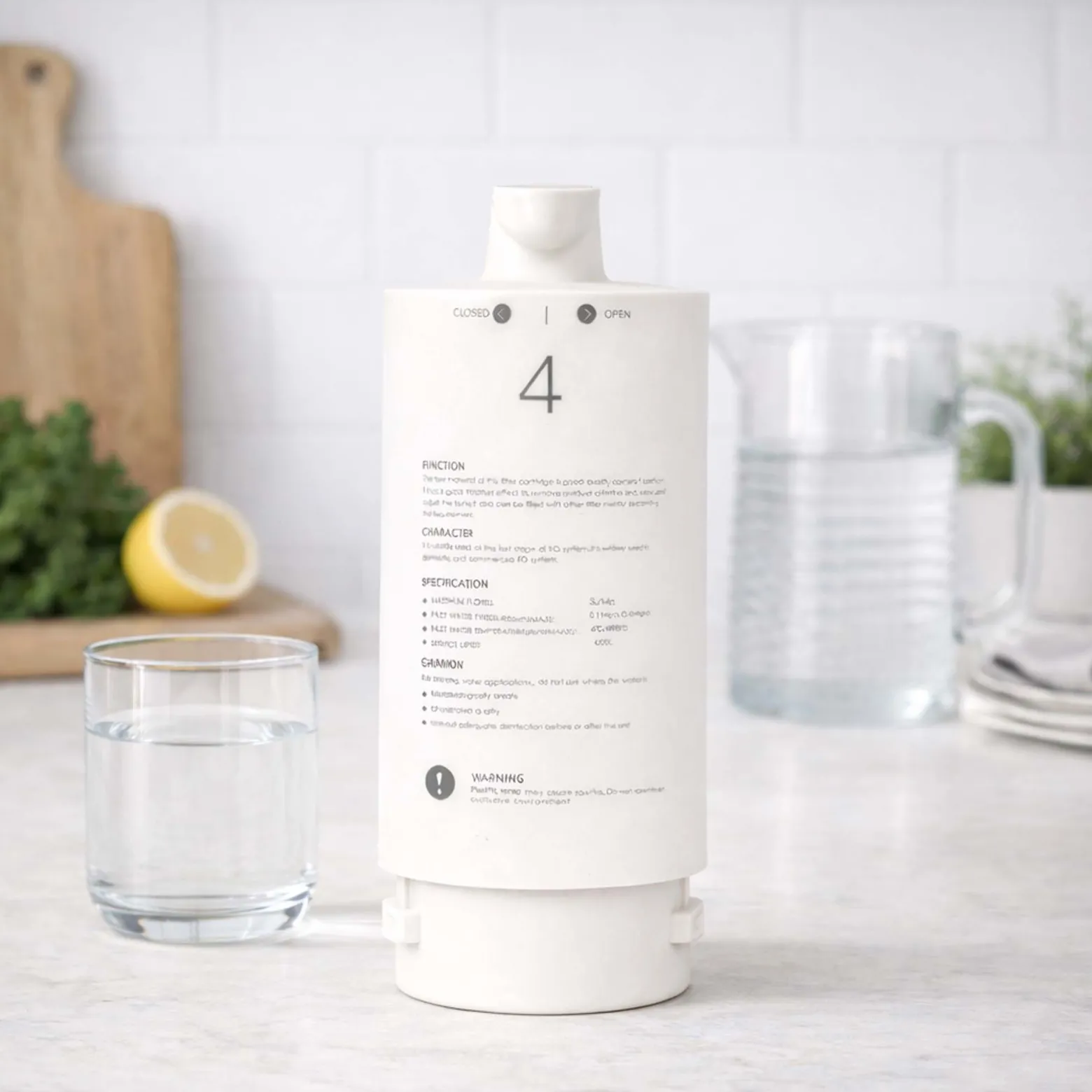 Naturewater T33-PAD2 Inline Aktivkohleblock Filter 5 µ, Ersatz Wasserfilter, Inline Kartusche, Postfilter Nachfilter Hauswasserfilter für Trinkwasser Umkehrosmoseanlage