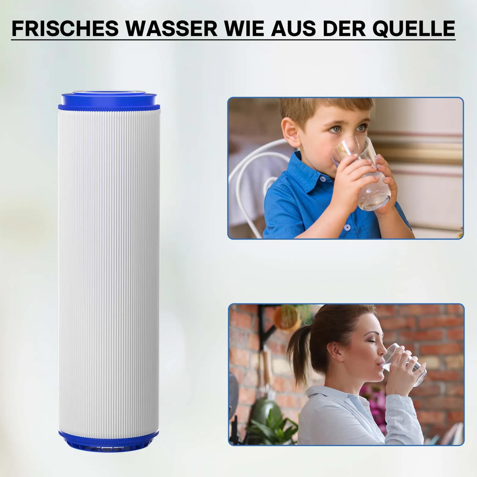 Naturewater UDF-10A Aktivkohle Granulat Filter 10 Zoll (254 mm) 5 µ Ersatz Wasserfilter, Umkehrosmose Filter, Ersatz Filterkartusche
