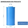 Naturewater UDF-10L Aktivkohle Granulat Filter Big Blue 10 Zoll (254 mm) 5 µ Ersatz Wasserfilter, Umkehrosmose Filter, Ersatz Filterkartusche