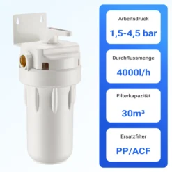 Naturewater Vorfilter für Wasserfilterung, Filterpatrone 10