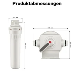 Naturewater Vorfilter für Wasserfilterung, Filterpatrone 20