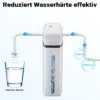 Naturewater Wasserenthärtungsanlage 2000 l/h, automatische Enthärtungsanlage, Entkalkungsanlage mit Ionentauscher, Wasserenthärter mit 25 l Harztank