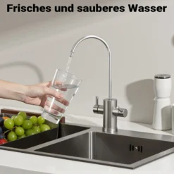 Naturewater Wasserenthärtungsanlage 2000 l/h, automatische Enthärtungsanlage, Entkalkungsanlage mit Ionentauscher, Wasserenthärter mit 25 l Harztank