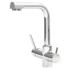 Naturewater 3 Wege Wasserhahn NW-08, 230 x 163 x 305 mm, für Osmoseanlagen und Leitungswasser, mit Regler und Wahlhebel