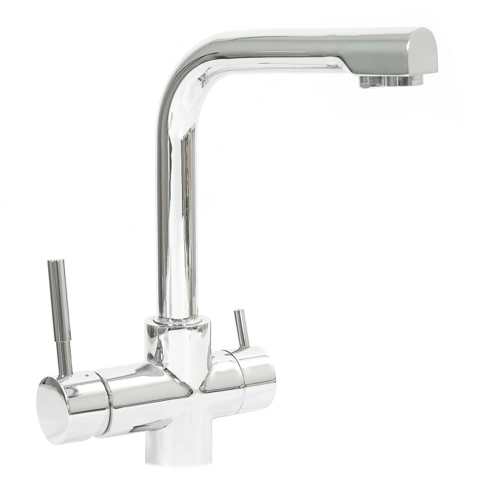 Naturewater 3 Wege Wasserhahn NW-08, 230 x 163 x 305 mm, für Osmoseanlagen und Leitungswasser, mit Regler und Wahlhebel