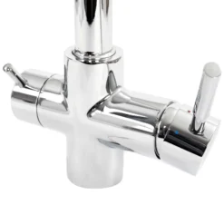 Naturewater 3 Wege Wasserhahn NW-08, 230 x 163 x 305 mm, für Osmoseanlagen und Leitungswasser, mit Regler und Wahlhebel
