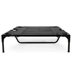 Outdoor Hundebett Hundereisebett Schlafplatz Katzenliege L 92 x 77 x 20 cm Schwarz bis 50 kg