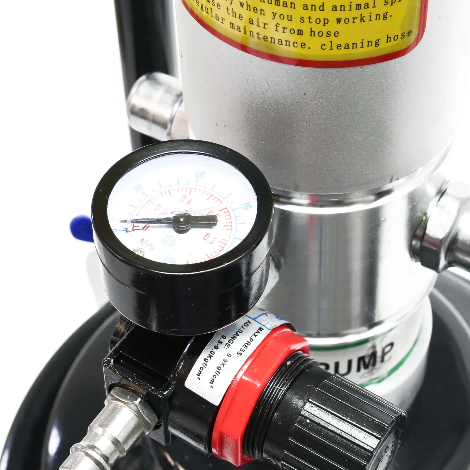 Profi Fettpresse fahrbar mit Druckluft betrieben und 12 Liter Tank pneumatische Abschmierpresse