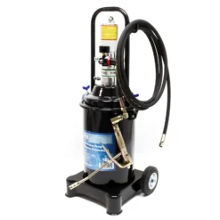 Profi Fettpresse fahrbar mit Druckluft betrieben und 12 Liter Tank pneumatische Abschmierpresse