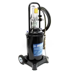 Profi Fettpresse fahrbar mit Druckluft betrieben und 12 Liter Tank pneumatische Abschmierpresse