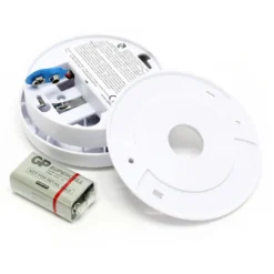 Rauchmelder mit 9V Batterie, Lange Lebensdauer, Lautstärke Alarm 85dB, Brandmelder kabellos, DIN EN 14604