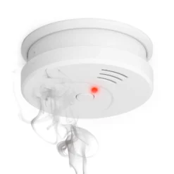 Rauchmelder mit 9V Batterie, Lange Lebensdauer, Lautstärke Alarm 85dB, Brandmelder kabellos, DIN EN 14604