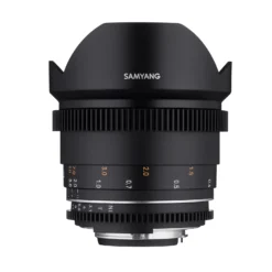 Samyang Cinema-Weitwinkelobjektiv MF 14mm T3.1 VDSLR MK2 kompatibel mit Nikon F – für Vollformat – mit 9-Lamellen-Blende für Bokeh & Sonnensterne – robust & wettergeschützt, 8K & Follow Focus