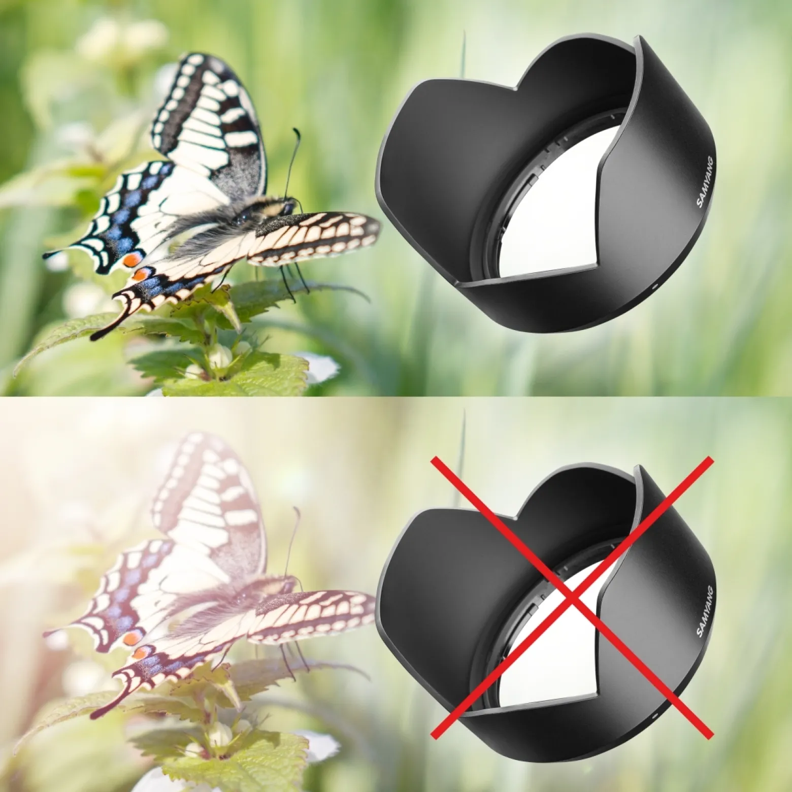 Samyang Gegenlichtblende Sonnenblende für AF 35mm F1,4 Sony FE - schwarz