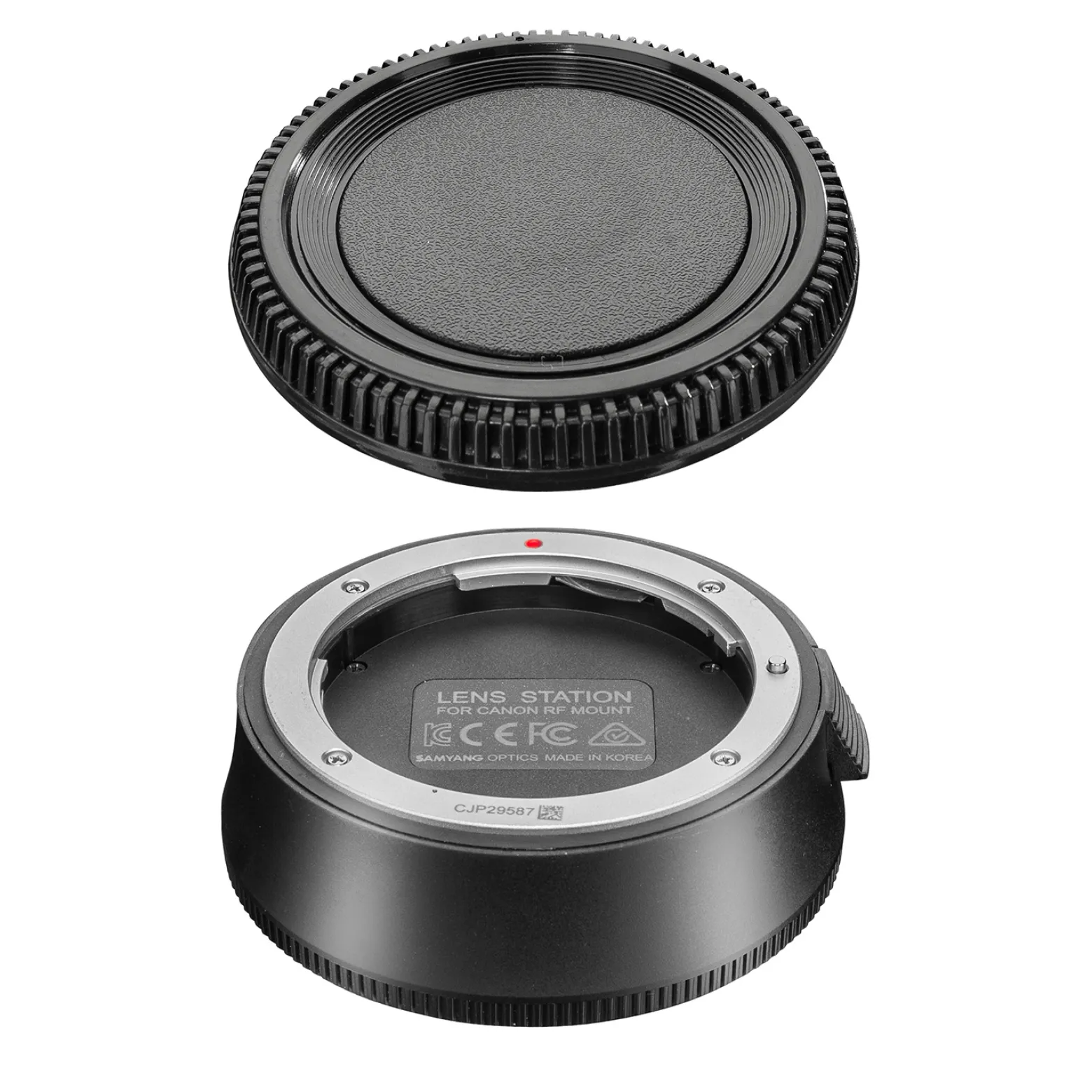 Samyang Lens Station für AF Canon RF Objektive - Docking-Station ermöglicht System Upgrade, kalibriert Blende und Fokus automatisch, einfache Handhabung schwarz