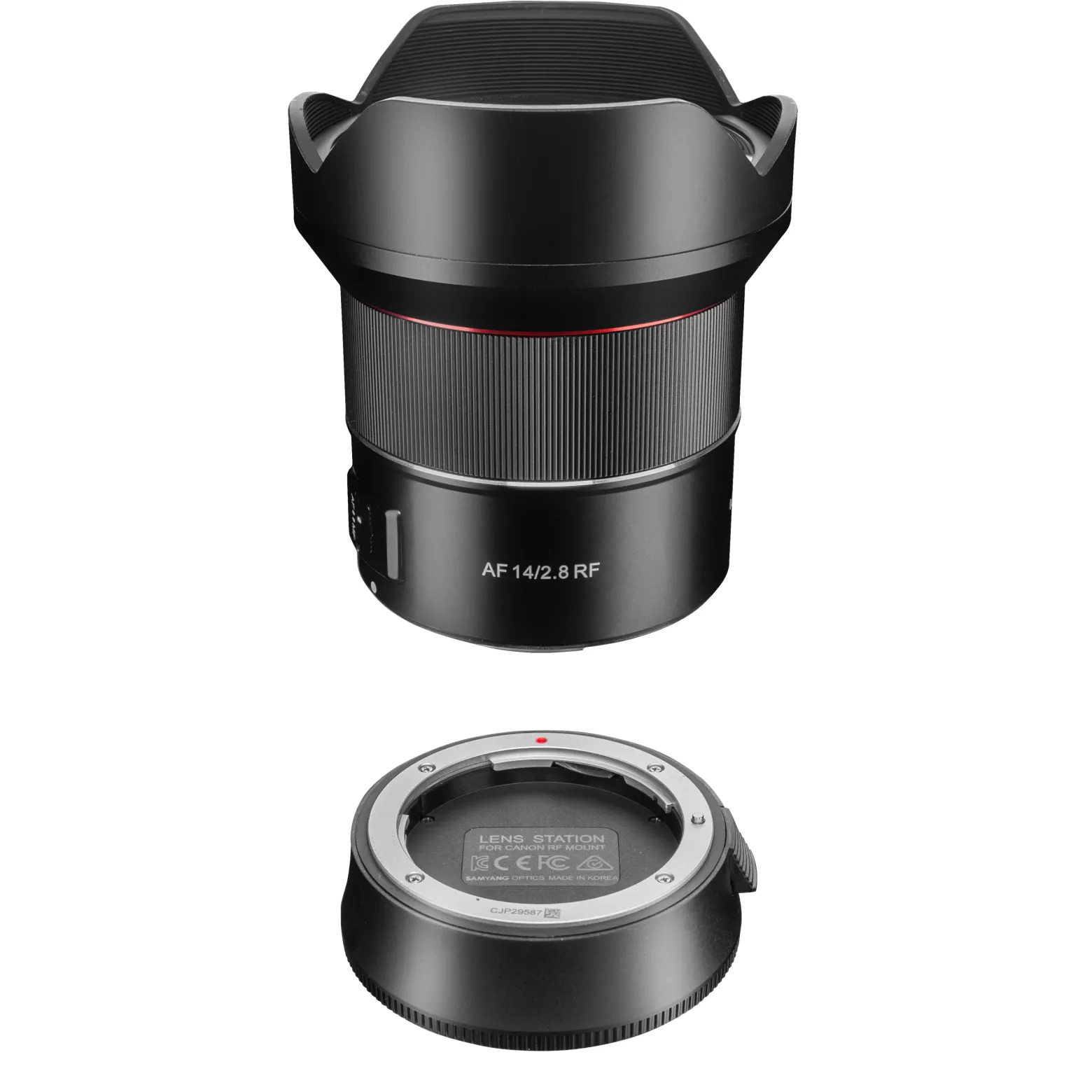Samyang Lens Station für AF Canon RF Objektive - Docking-Station ermöglicht System Upgrade, kalibriert Blende und Fokus automatisch, einfache Handhabung schwarz