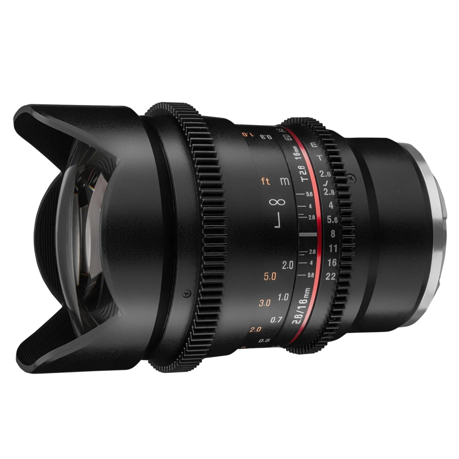 Samyang MF 16mm T2.6 Video DSLR Sony E - manuelles Video Objektiv mit 16mm Festbrennweite für Vollformat oder APS-C Kameras mit Sony E-Mount, ideal für Architektur und Landschaften