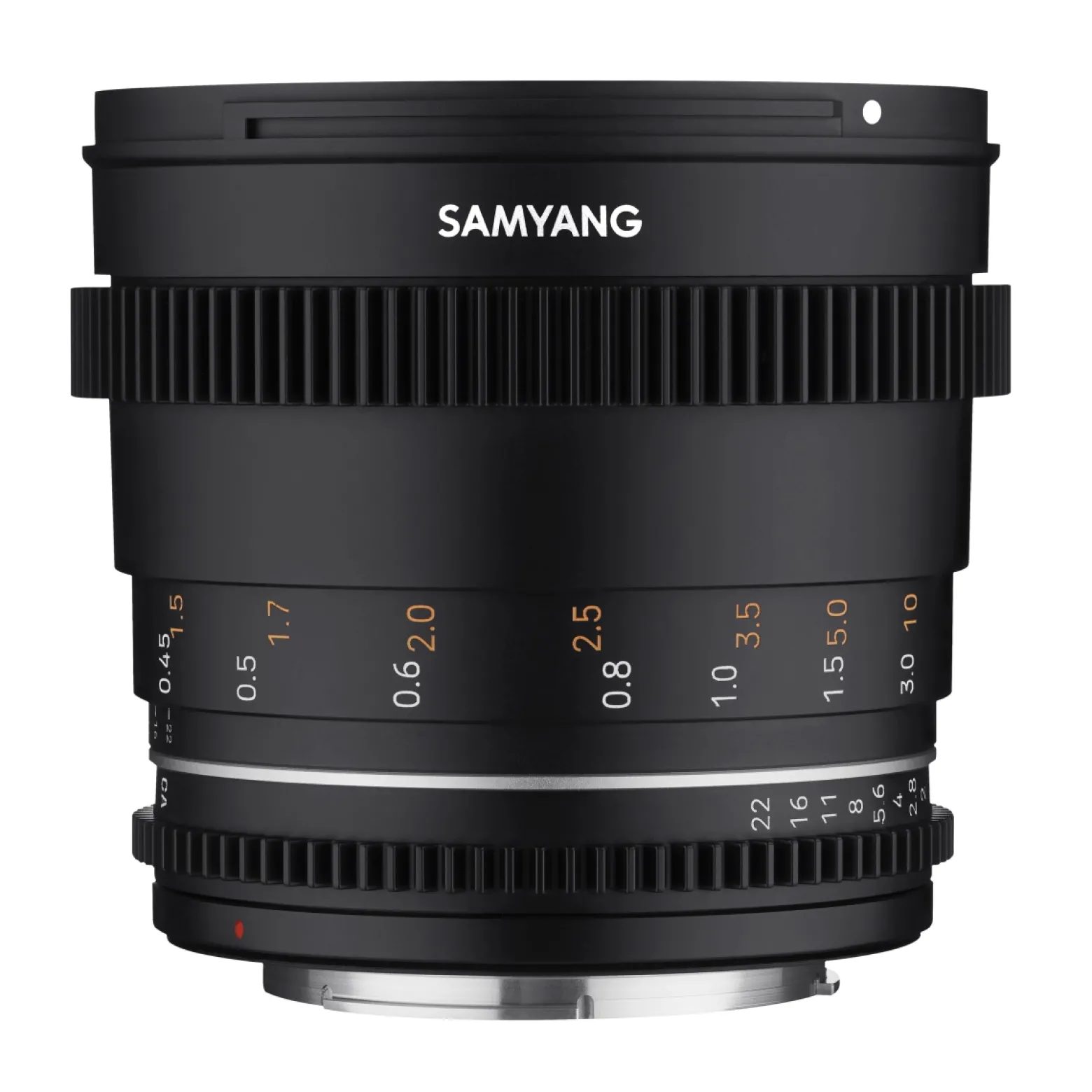 Samyang Normal Cine- und Video Objektiv MF 50mm T1,5 VDSLR MK2 MFT – lichtstark T1,5 für MFT Mount, 50 mm Festbrennweite, Follow Focus Zahnkränze Vollformat, APS-C und MFT, 8K Auflösung