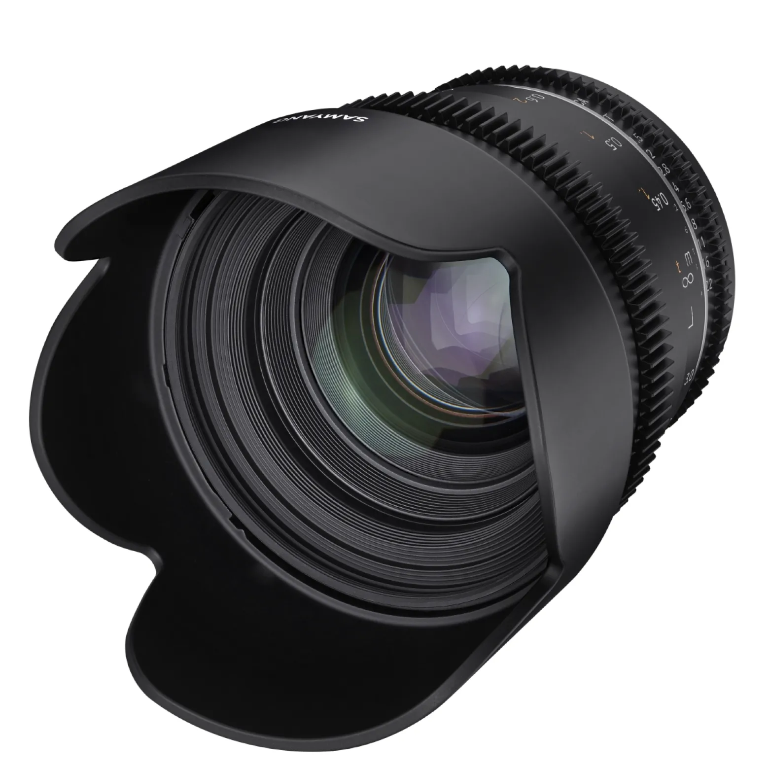 Samyang Normal Cine- und Video Objektiv MF 50mm T1,5 VDSLR MK2 MFT – lichtstark T1,5 für MFT Mount, 50 mm Festbrennweite, Follow Focus Zahnkränze Vollformat, APS-C und MFT, 8K Auflösung