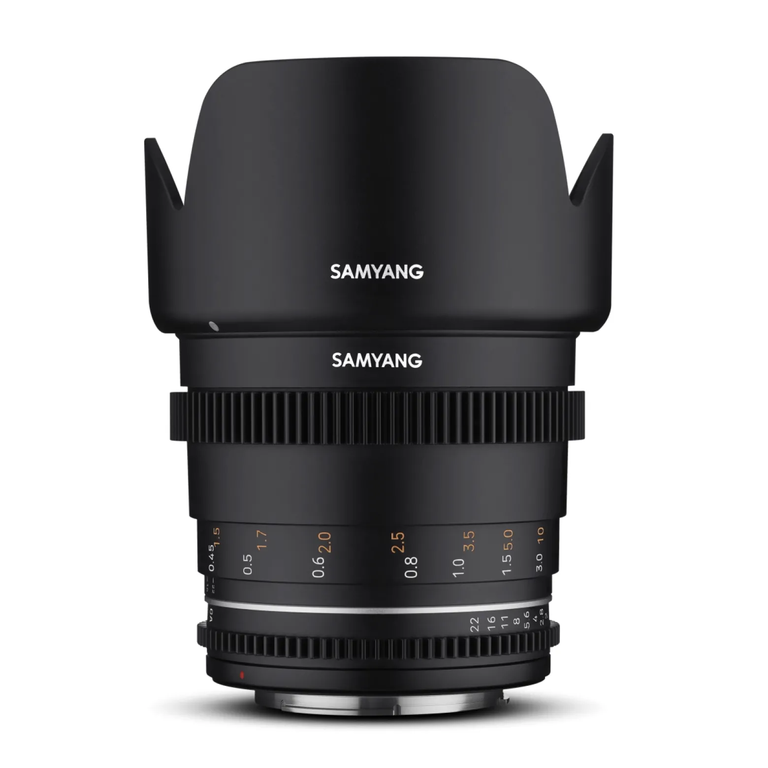 Samyang Normal Cine- und Video Objektiv MF 50mm T1,5 VDSLR MK2 MFT – lichtstark T1,5 für MFT Mount, 50 mm Festbrennweite, Follow Focus Zahnkränze Vollformat, APS-C und MFT, 8K Auflösung