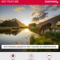 Samyang Objektiv AF 18 mm F2.8 FE (Tiny but Super Wide) – Autofokus Vollformat APS-C Festbrennweite – kompatibel mit Sony E-Mount – Alpha A9 A7 A7C II A7C R A6600 A6500 A6400 A6300 A6000 A5100 A5000