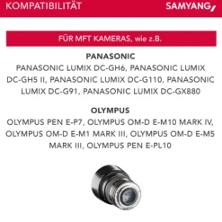 Samyang Objektiv MF 7,5mm F3,5 Fisheye MFT APS-C Sensor, 180° Bildwinkel, ideal für Reportage & enge Räume