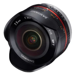Samyang Objektiv MF 7,5mm F3,5 Fisheye MFT APS-C Sensor, 180° Bildwinkel, ideal für Reportage & enge Räume