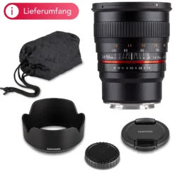 Samyang Objektiv MF 50mm F1.4 kompatibel mit Fuji X – Lichtstark, Vollformat & APS-C – weiches Bokeh & präzise Schärfe, manuelle Fokussierung, Blendenrastung – 45 cm Naheinstellgrenze