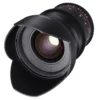 Samyang 24/1,5 Objektiv Video DSLR II Canon EF manueller Fokus Videoobjektiv 0,8 Zahnkranz Gear, Weitwinkelobjektiv schwarz