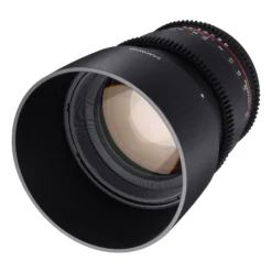 Samyang 85/1,5 Objektiv Video DSLR II MFT manueller Fokus Videoobjektiv 0,8 Zahnkranz Gear, Porträtobjektiv schwarz